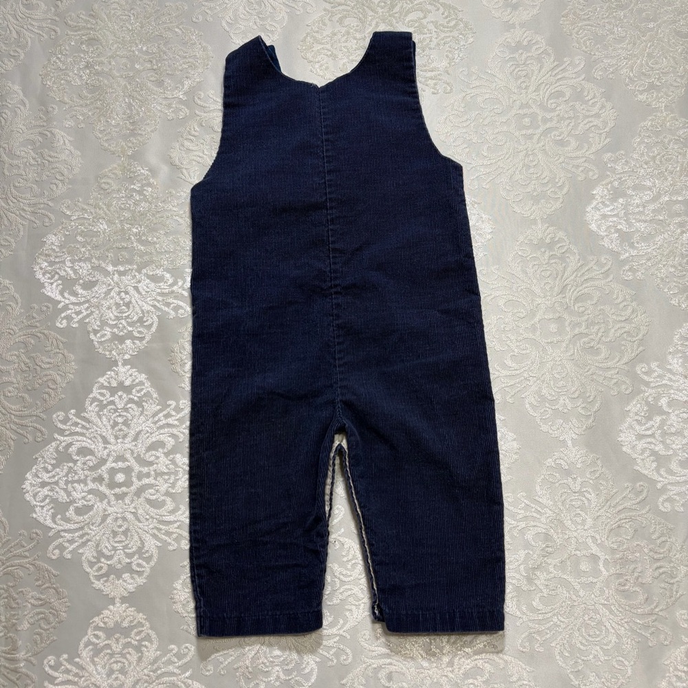 Vintage Royal Heir Corduroy One Piece Overall Navy Size 18 Month - Picture 4 of 9